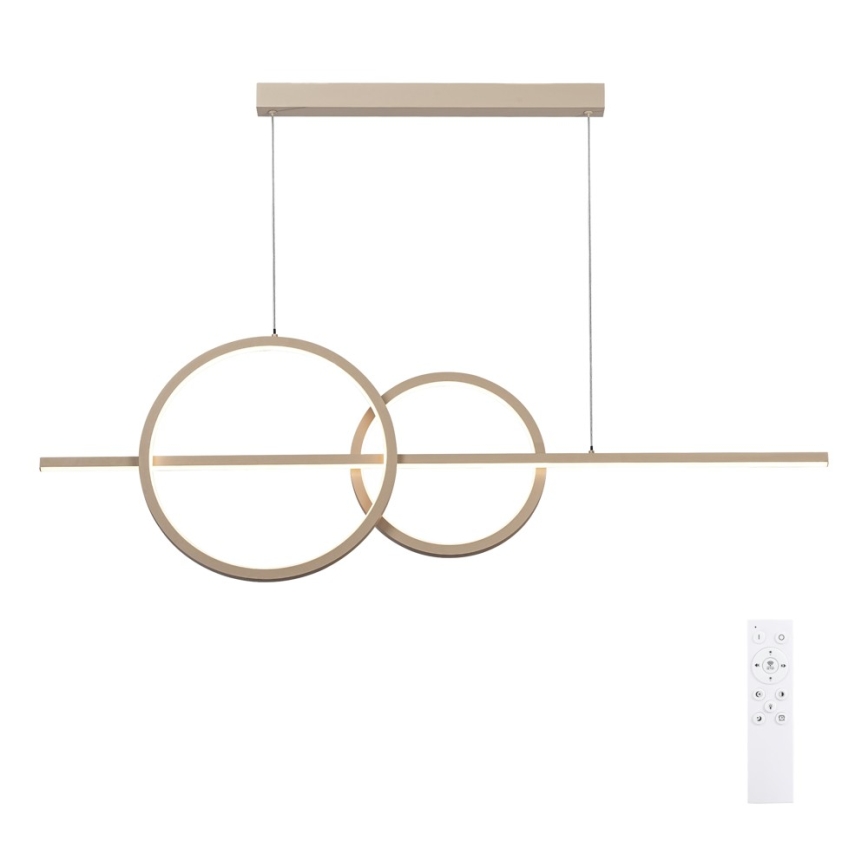 BRILAGI - Lustre LED regulável suspenso por cabo SIGNATURE LED/53W/230V 3000-6000K 120 cm bege+ controlo remoto