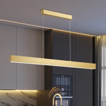 Brilagi - Lustre LED regulável em cabo SLEEKLINE SMART LED/40W/230V 3000-6000K Wi-Fi Tuya dourado + comando à distância