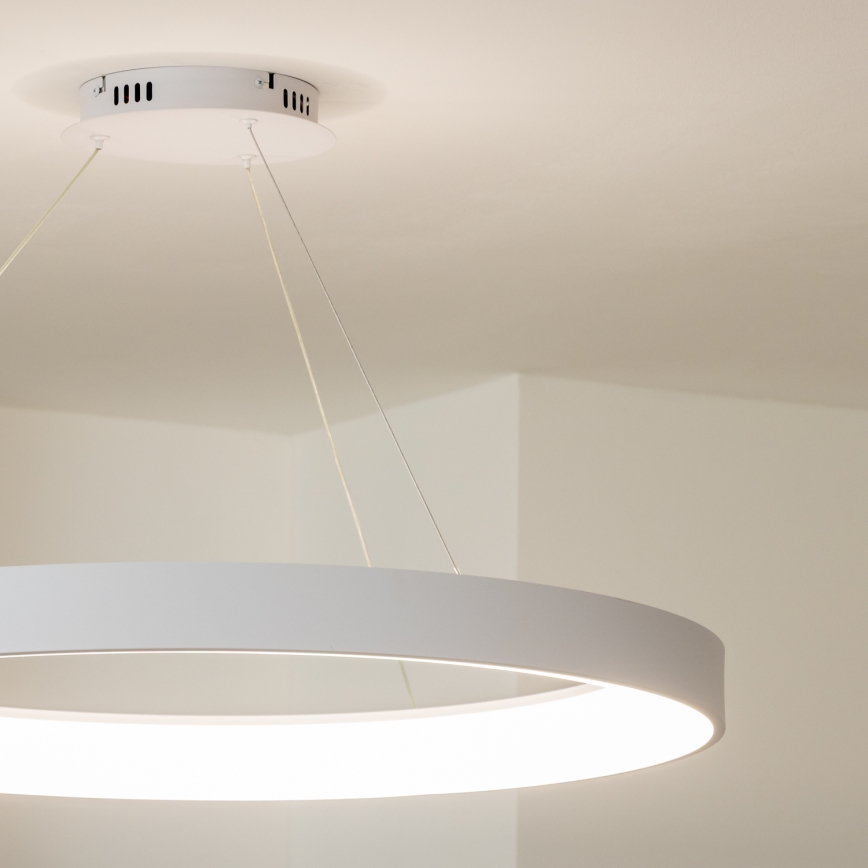 Brilagi - Lustre pendente LED regulável em cabo FALCON II LED/108W/230V 3000-6500K Ø 80 cm branco + controlo remoto
