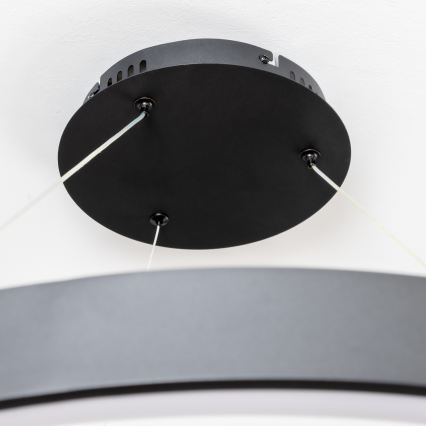 Brilagi - Lustre LED dimável suspenso por cabo FALCON II LED/108W/230V 3000-6500K diâmetro 80 cm preto + comando remoto