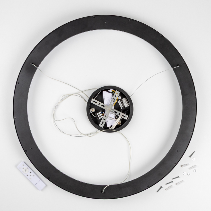 Brilagi - Lustre LED dimável suspenso por cabo FALCON II LED/108W/230V 3000-6500K diâmetro 80 cm preto + comando remoto