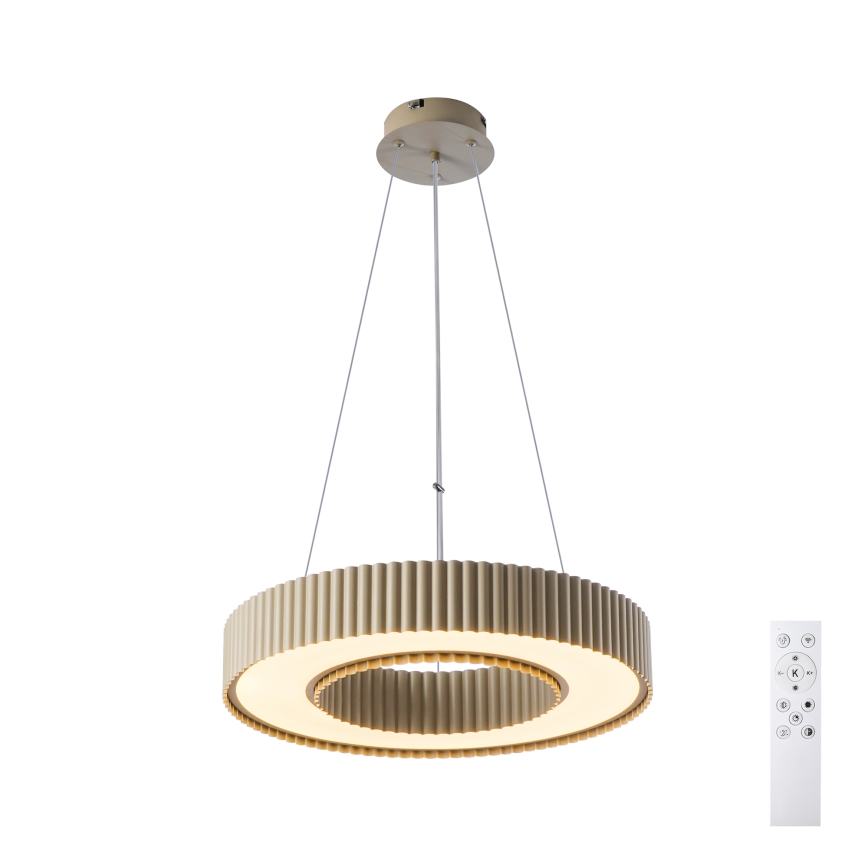 Brilagi - Lustre suspenso regulável em cabo LUMIX LED/48W/230V 3000-6000K bege Ø 50 cm + controlo remoto
