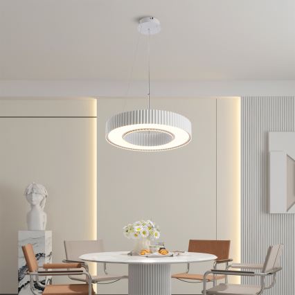 Brilagi - Lustre LED dimerizável suspenso por cabo LUMIX LED/48W/230V 3000-6000K branco Ø 50 cm + controlo remoto