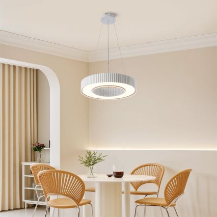 Brilagi - Lustre LED dimerizável suspenso por cabo LUMIX LED/48W/230V 3000-6000K branco Ø 50 cm + controlo remoto