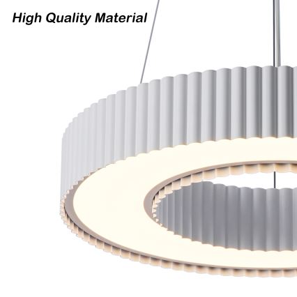 Brilagi - Lustre LED dimerizável suspenso por cabo LUMIX LED/48W/230V 3000-6000K branco Ø 50 cm + controlo remoto