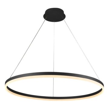 Brilagi - Lustre LED regulável suspenso por cabo CIRCLE LED/55W/230V 3000-6500K Ø 80 cm preto + controlo remoto