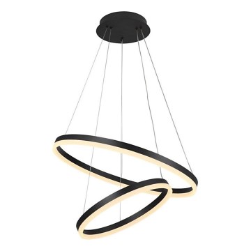 Brilagi - Lustre LED regulável suspenso por cabo CIRCLE LED/70W/230V 3000-6500K Ø 60 cm preto + comando remoto