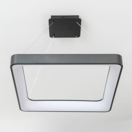 Brilagi - Lustre LED regulável suspenso por cabo FALCON II LED/125W/230V 3000-6500K 60x60 cm preto + controlo remoto