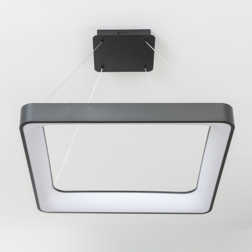 Brilagi - Lustre LED regulável suspenso por cabo FALCON II LED/125W/230V 3000-6500K 60x60 cm preto + controlo remoto