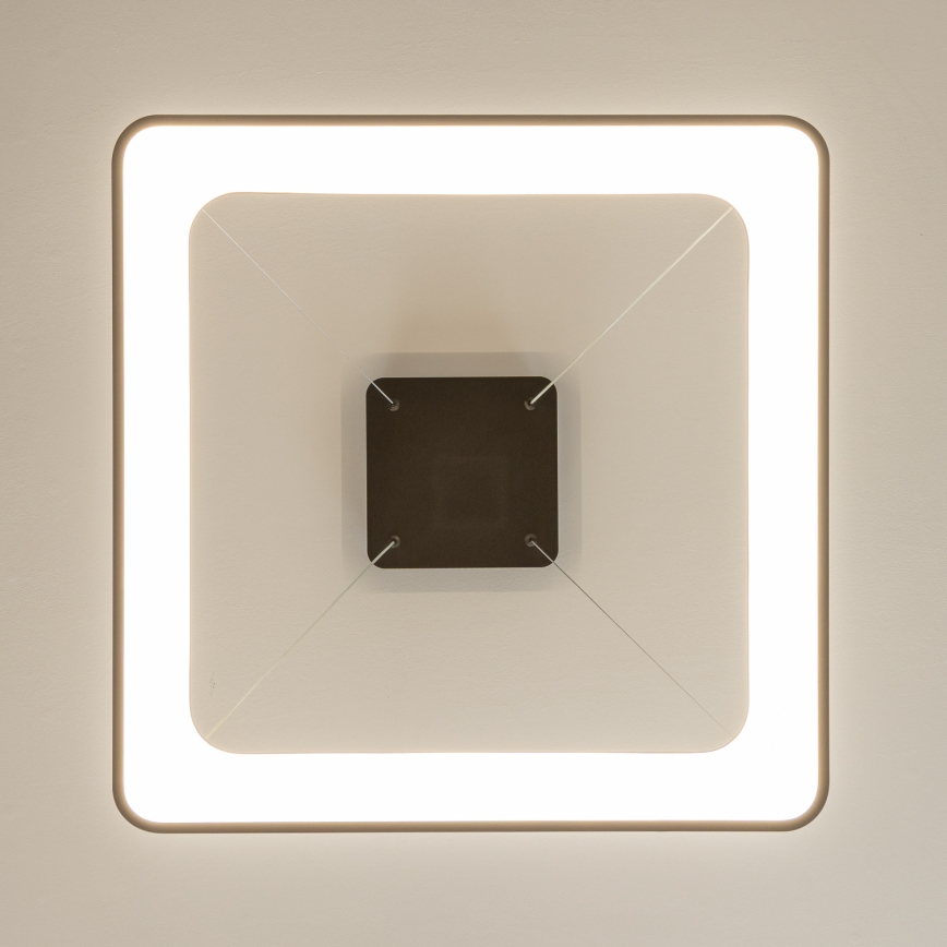 Brilagi - Lustre LED regulável suspenso por cabo FALCON II LED/125W/230V 3000-6500K 60x60 cm preto + controlo remoto