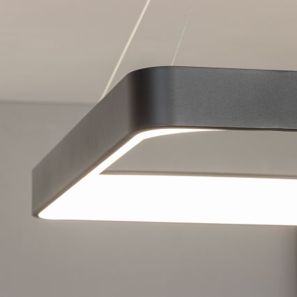Brilagi - Lustre LED regulável suspenso por cabo FALCON II LED/125W/230V 3000-6500K 60x60 cm preto + controlo remoto