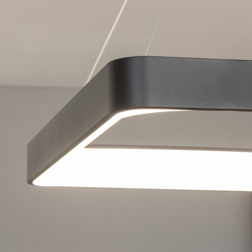 Brilagi - Lustre LED regulável suspenso por cabo FALCON II LED/125W/230V 3000-6500K 60x60 cm preto + controlo remoto