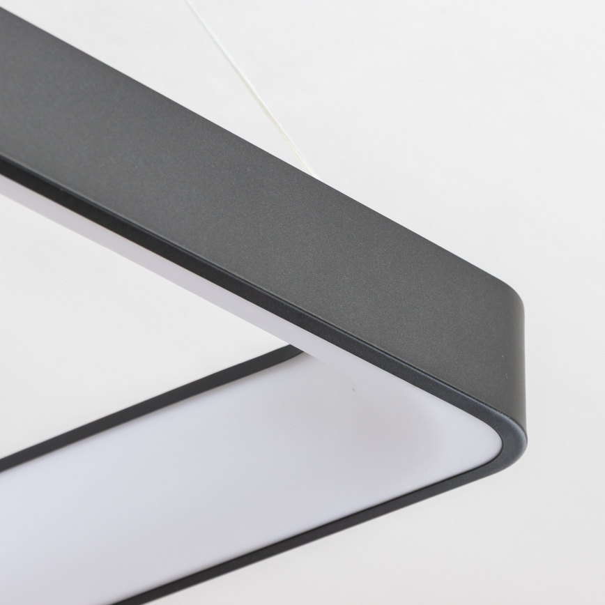 Brilagi - Lustre LED regulável suspenso por cabo FALCON II LED/125W/230V 3000-6500K 60x60 cm preto + controlo remoto