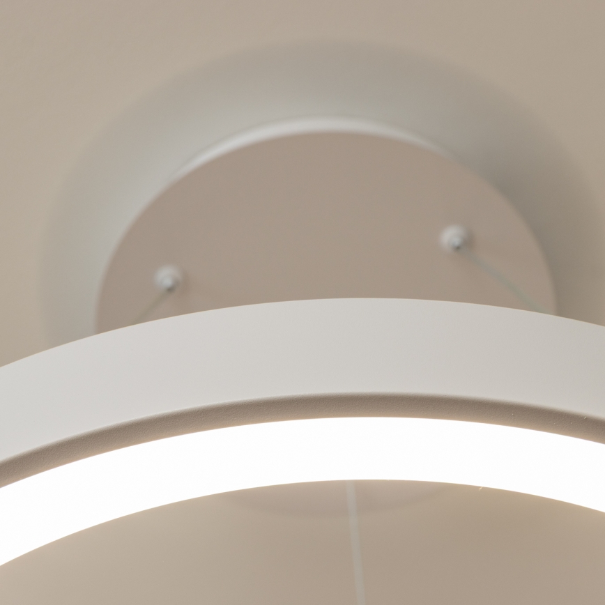 Brilagi - Lustre LED dimerizável suspenso por cabo FALCON II LED/99W/230V 3000-6500K Ø 60 cm branco + controlo remoto