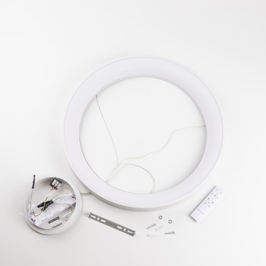 Brilagi - Lustre LED dimerizável suspenso por cabo FALCON II LED/99W/230V 3000-6500K Ø 60 cm branco + controlo remoto