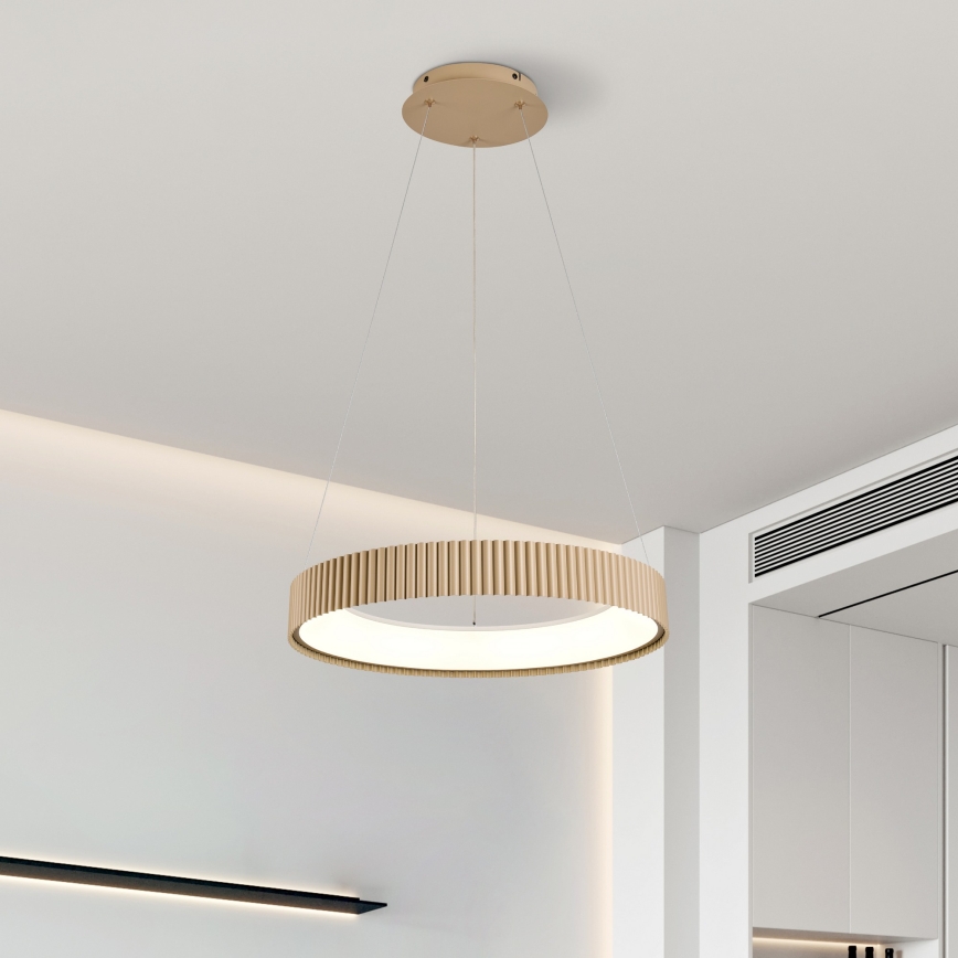 Brilagi - Lustre LED dimerizável suspenso por cabo FALCON MODERN LED/30W/230V 3000-6500K 40 cm bege + controlo remoto