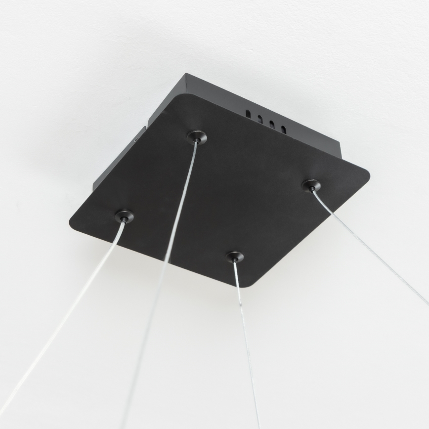 Brilagi - Pendente LED dimerizável em cabo FALCON SLIM LED/50W/230V 3000-6500K 50x50 cm preto + controlo remoto