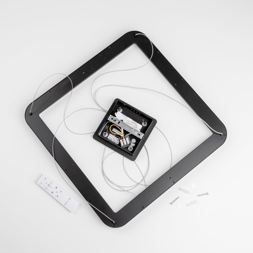 Brilagi - Pendente LED dimerizável em cabo FALCON SLIM LED/50W/230V 3000-6500K 50x50 cm preto + controlo remoto