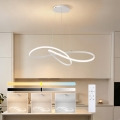 Brilagi - lustre LED regulável suspenso por cabo INFINITY LED/80W/230V 3000-6000K 80x80 cm branco + controlo remoto