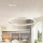 Brilagi - Lustre LED regulável suspenso por cabo PORTOFINO LED/60W/230V 3000-6000K diâmetro 80 cm prateado + controlo remoto