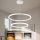 Brilagi - Lustre LED regulável suspenso por cabo PORTOFINO LED/98W/230V 3000-6000K Ø 80 cm branco + controlo remoto