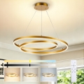 BRILAGI - Lustre LED regulável suspenso por cabo TWISTER LED/75W/230V 3000-6000K Ø 70 cm dourado + controlo remoto