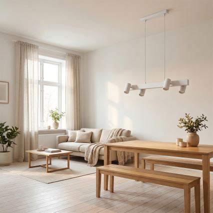BRILAGI - Lustre suspenso em cabo LED RGBW dimmerizável SELE 4xGU10/6,5W/230V 2700-6500K branco