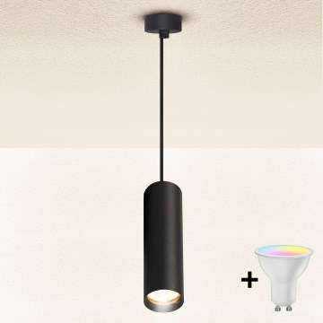 Brilagi - Lustre LED RGBW dimerizável suspenso por cabo SELE 1xGU10/6W/230V 3000K preto