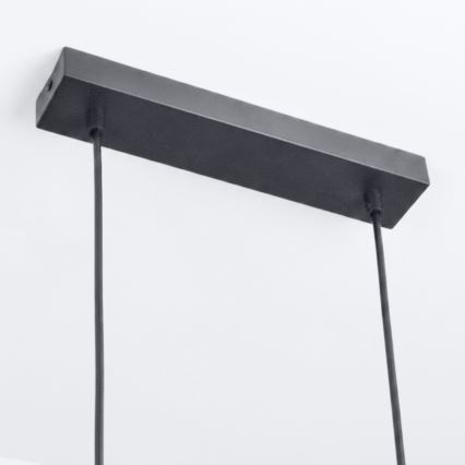 Brilagi - Lustre pendente LED RGBW regulável suspenso por cabo SELE 6xGU10/6,5W/230V 2700-6500K preto + controlo remoto