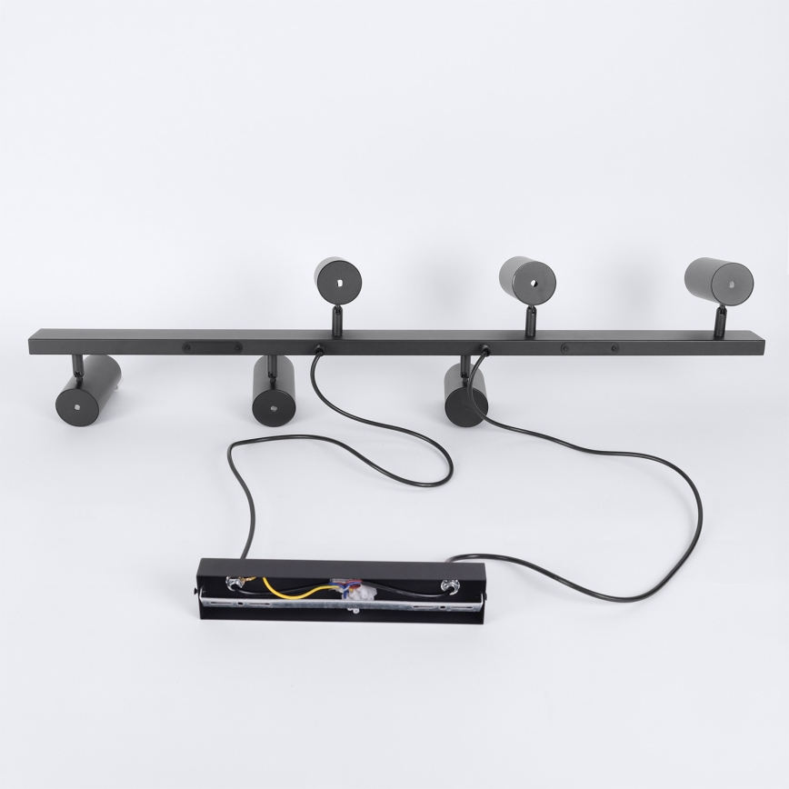Brilagi - Lustre pendente LED RGBW regulável suspenso por cabo SELE 6xGU10/6,5W/230V 2700-6500K preto + controlo remoto