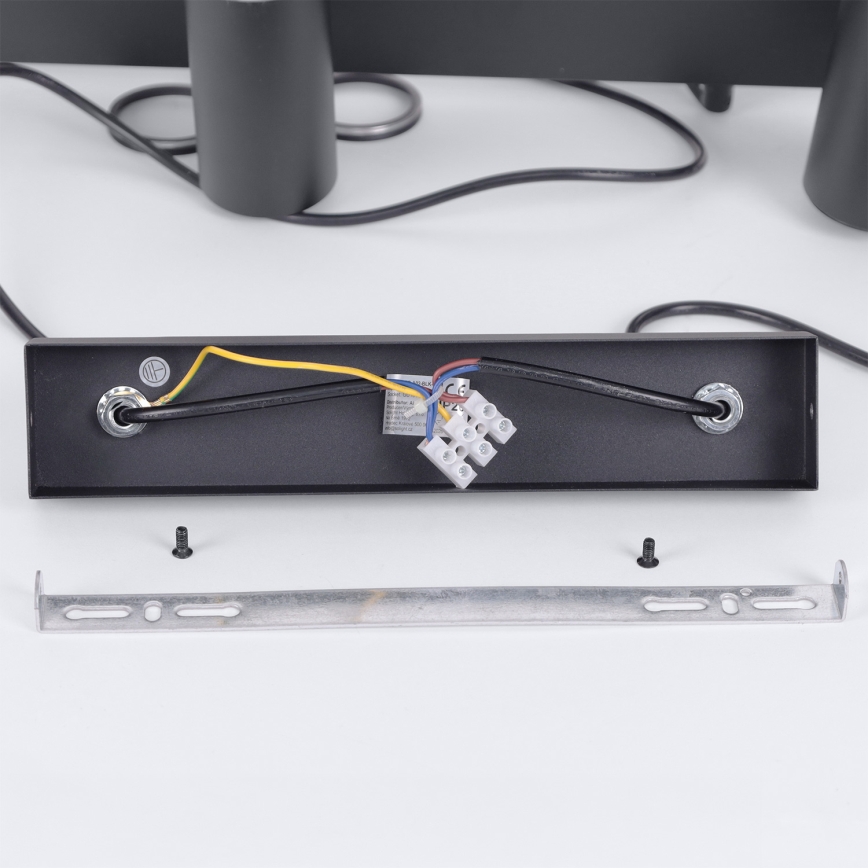 Brilagi - Lustre pendente LED RGBW regulável suspenso por cabo SELE 6xGU10/6,5W/230V 2700-6500K preto + controlo remoto