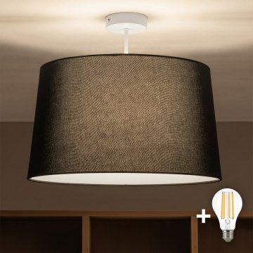 Brilagi - Lustre LED sobreposto CERIA 1xE27/60W/230V Ø 45 cm branco/preto