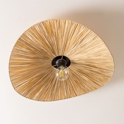 Brilagi - Lustre LED sobreposto CERIA BOHO 1xE27/40W/230V, diâmetro 60 cm, em ráfia