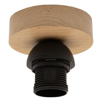 Brilagi - Lustre LED sobreposto CERIA BOHO 1xE27/40W/230V Ø 60 cm ráfia/carvalho