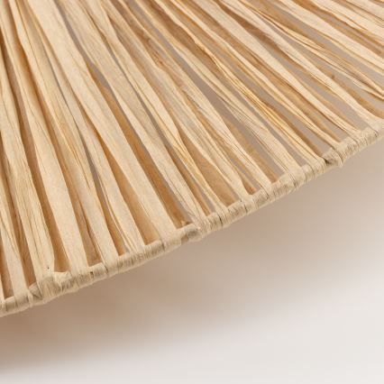 Brilagi - Lustre LED sobreposto CERIA BOHO 1xE27/40W/230V Ø 60 cm ráfia/carvalho