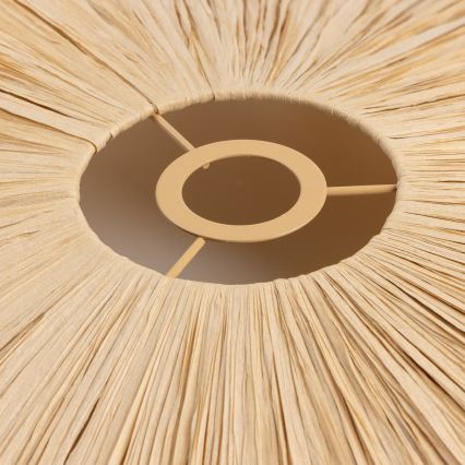 Brilagi - Lustre LED sobreposto CERIA BOHO 1xE27/40W/230V Ø 60 cm ráfia/carvalho