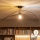 Brilagi - Lustre LED sobreposto CERIA WIRE 1xE27/60W/230V 60x80 cm preto/bronze