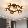 Brilagi - Lustre LED sobreposto MILLA 10xG9/3W/230V castanho/castanho fumê