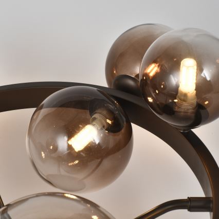Brilagi - Lustre LED sobreposto MILLA 10xG9/3W/230V castanho/castanho fumê