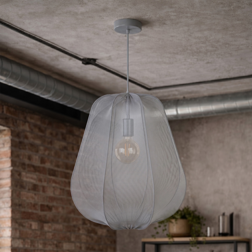 Brilagi - Lustre LED suspenso ARVEN 1xE27/8W/230V Ø 37 cm cinzento