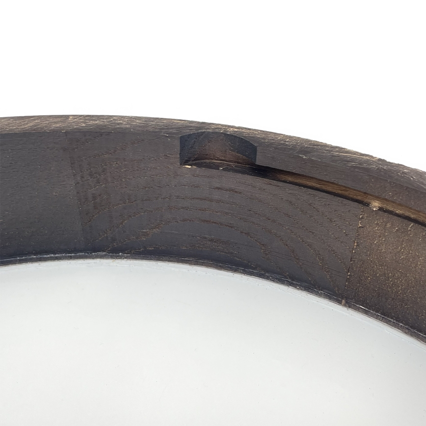 Brilagi - Lustre LED suspenso CARVALHO SMOKEY 3xE27/60W/230V, acabamento carvalho, Ø 47,5 cm