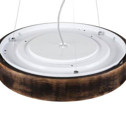 Brilagi - Lustre LED suspenso CARVALHO SMOKEY 3xE27/60W/230V, acabamento carvalho, Ø 47,5 cm