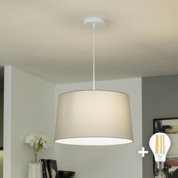 Brilagi - Lustre LED suspenso CERIA, 1xE27/40W/230V, Ø 45 cm, cinzento