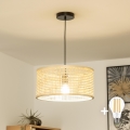 Brilagi - Lustre LED suspenso com cabo CERIA BOHO 1xE27/40W/230V Ø 25 cm bambu
