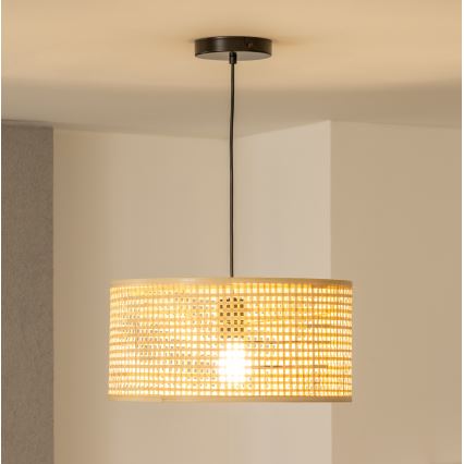 Brilagi - Lustre LED suspenso com cabo CERIA BOHO 1xE27/40W/230V Ø 25 cm bambu