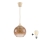 Brilagi - Lustre LED suspenso com cabo RETRO GLASS 1xE27/60W/230V Ø 18 cm bege/castanho fumado