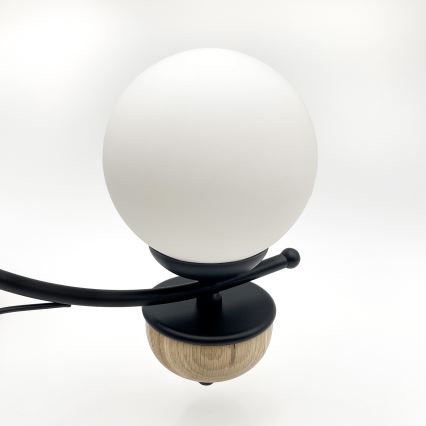 Brilagi - Lustre LED suspenso com corrente COTTAGE 3x G9/40 W/230 V carvalho/branco