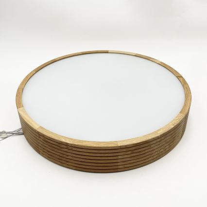 Brilagi - Lustre LED suspenso em cabo CARVALHO MODERN 3xE27/60W/230V acabamento em carvalho Ø 47,5 cm