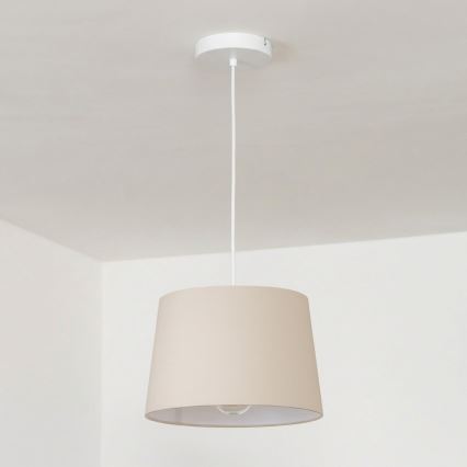 Brilagi - Lustre LED suspenso em cabo CERIA 1xE27/40W/230V Ø 30 cm bege