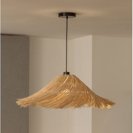 Brilagi - Lustre LED suspenso em cabo CERIA BOHO, 1x E27/40W/230V, Ø 70 cm, rattan